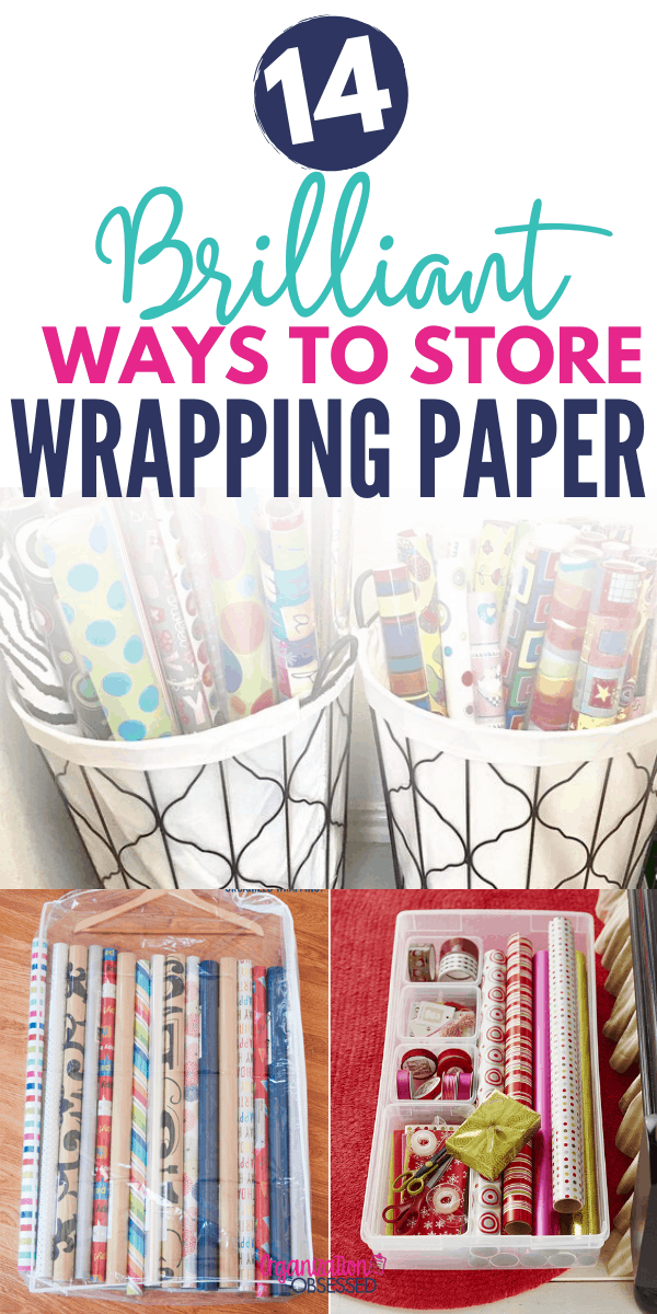14 Wrapping Paper Storage & Organization Ideas Organization Obsessed