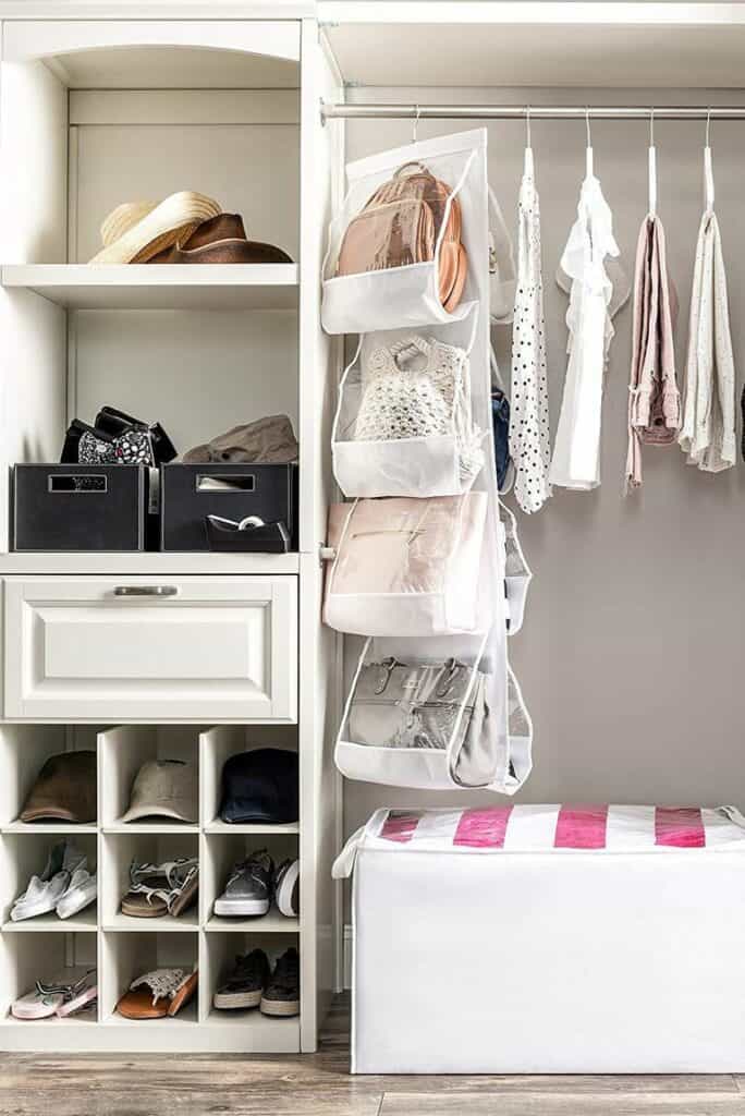 purse closet organizing ideas