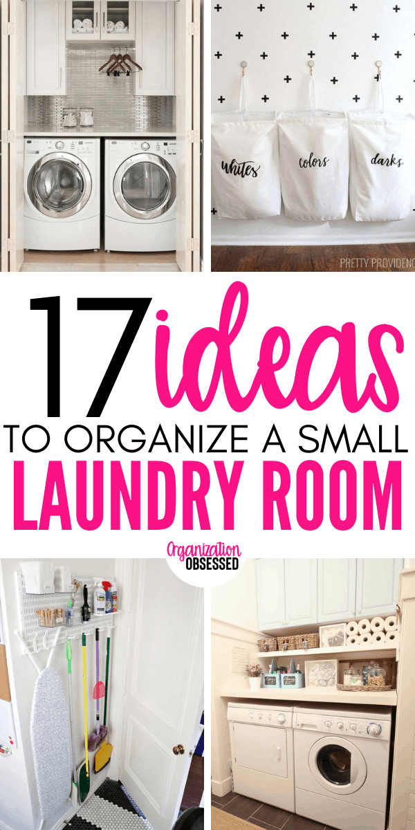 17 IDEAS TO ORGANIZE A SMALL LAUNDRY ROOM - Organization Obsessed
