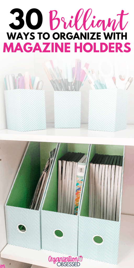 Magazine File Holder, Folder Holder, Magazine Organizer, Book Bins,  Multi-color