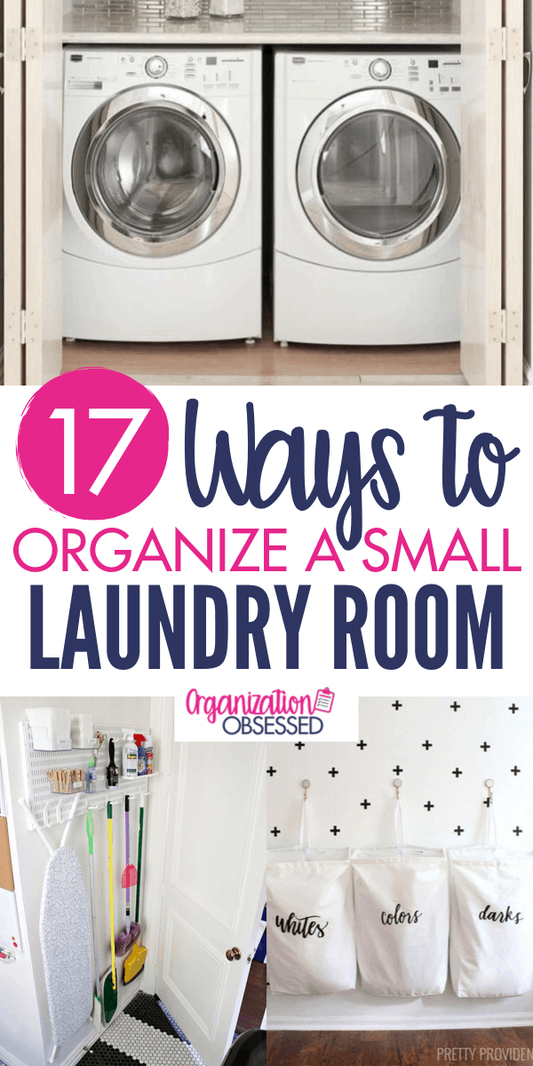 17 Small Laundry Room Organization Ideas - Organization Obsessed