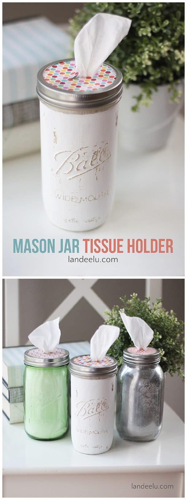 mason jar tissue dispenser