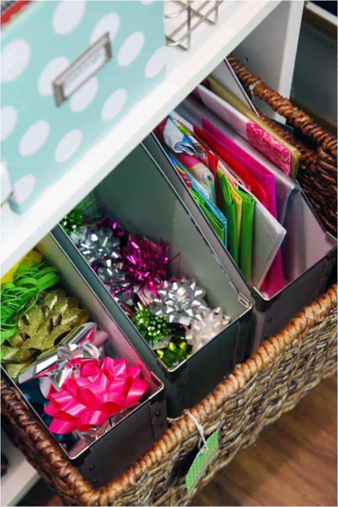 https://www.organizationobsessed.com/wp-content/uploads/2017/12/magazine-holder-hacks-gift-wrap-organization-iheartorganizing-683x1024.jpg