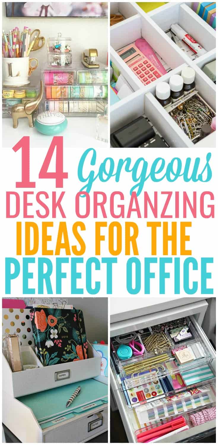 14 Desk Organization Hacks to Improve Your Productivity - Organization ...