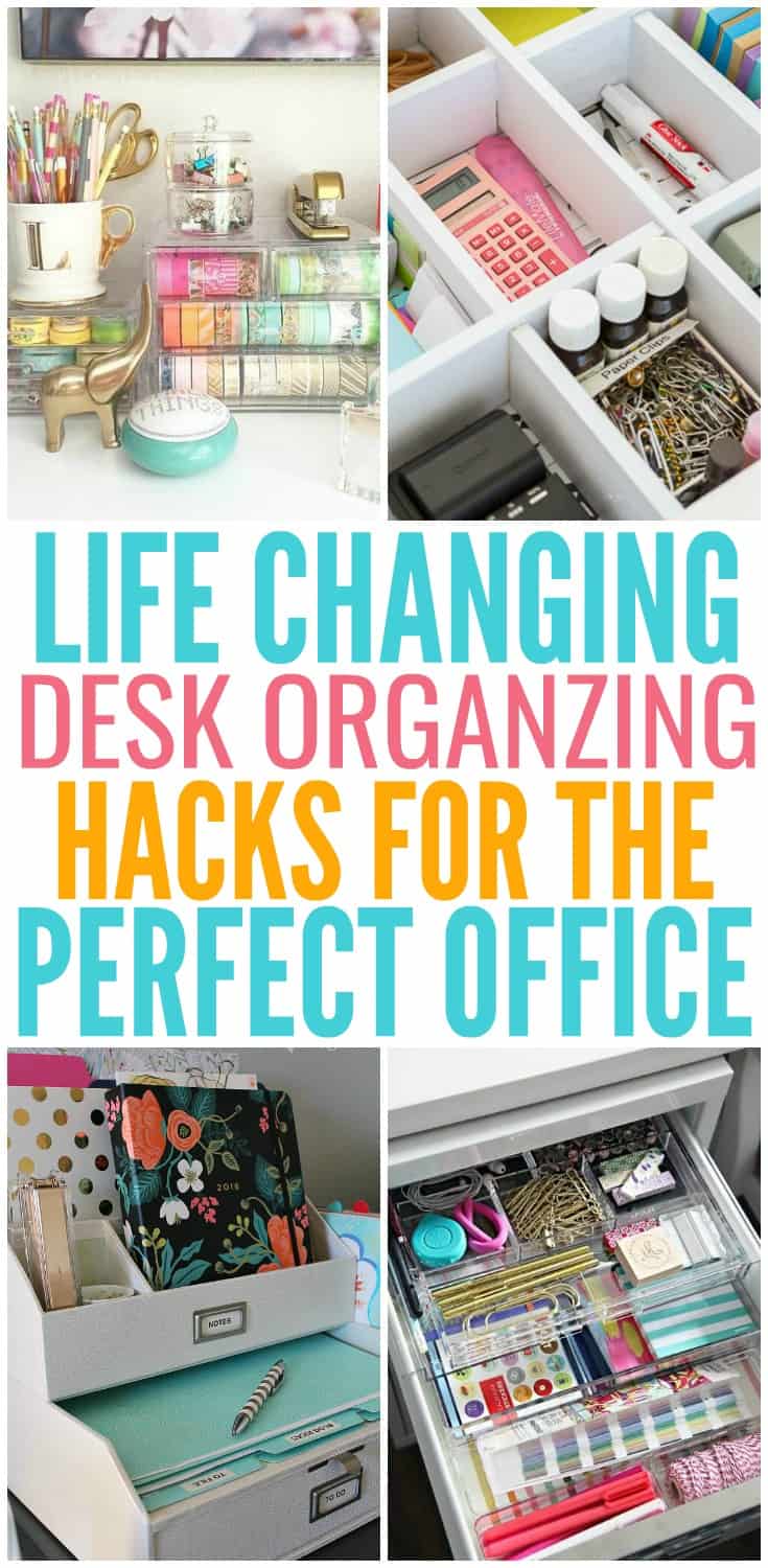 14 Desk Organization Hacks to Improve Your Productivity - Organization ...