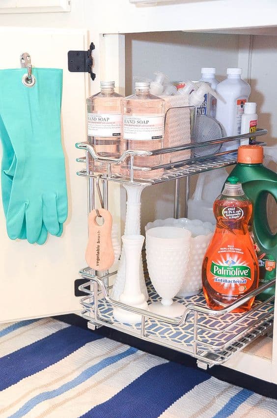 15 Genius Under The Kitchen Sink Organization Ideas