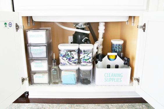 15 Genius Under The Kitchen Sink Organization Ideas - Organization Obsessed