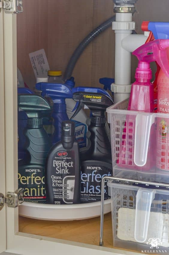 15 Genius Under The Kitchen Sink Organization Ideas - Organization