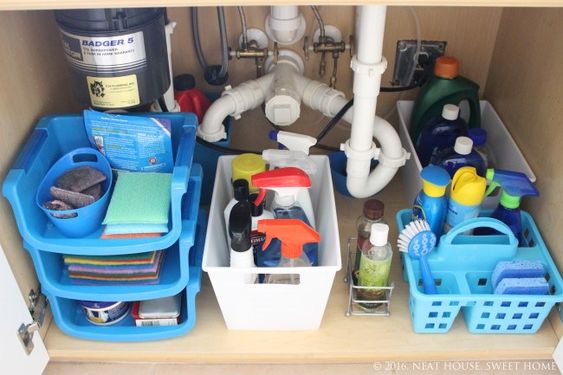 Under The Kitchen Sink Organization