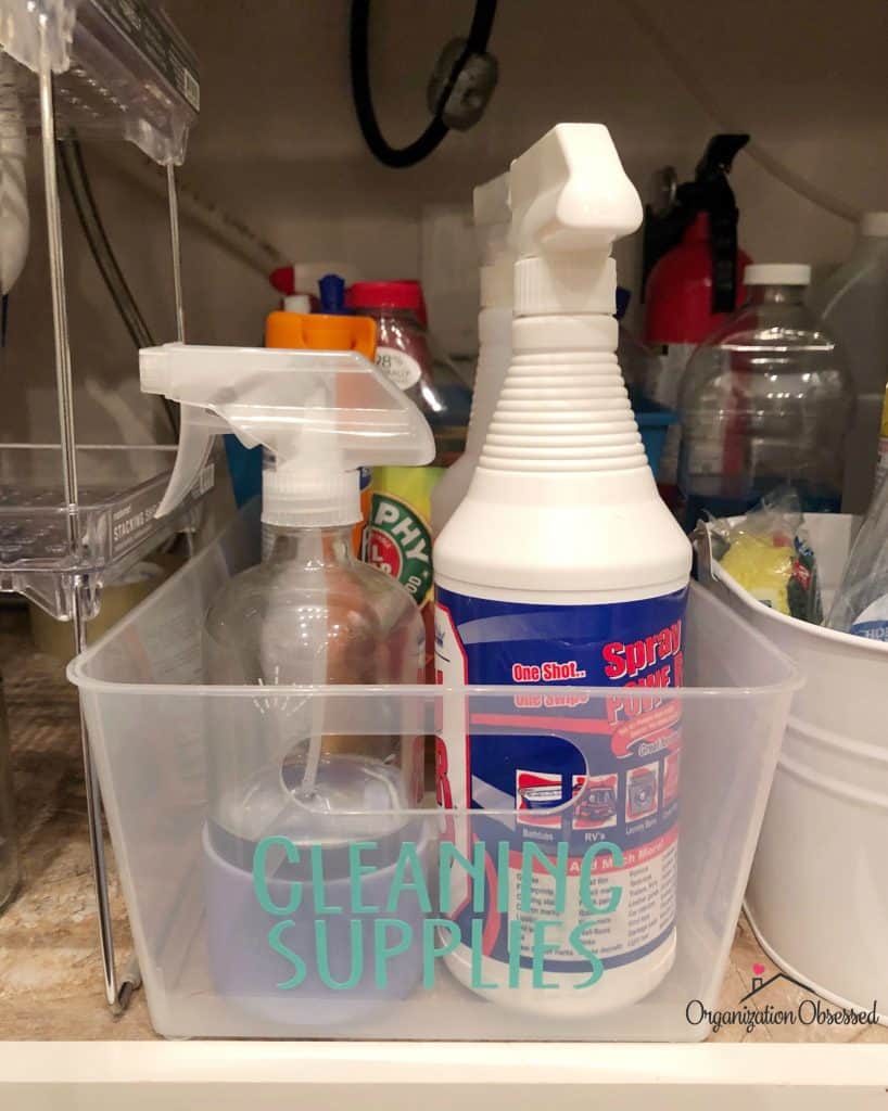 How To Organize Under The Kitchen Sink