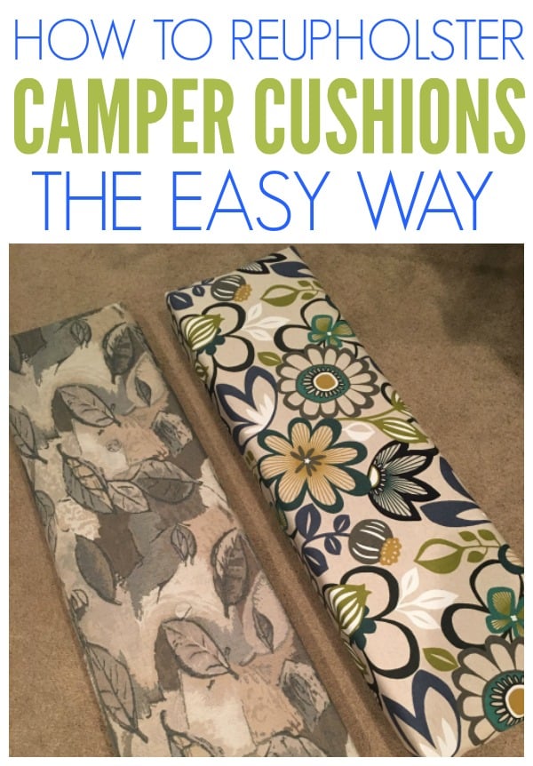 How To Reupholster Camper Cushions