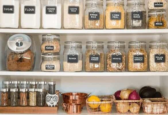 Mason Jar Organization in the Kitchen