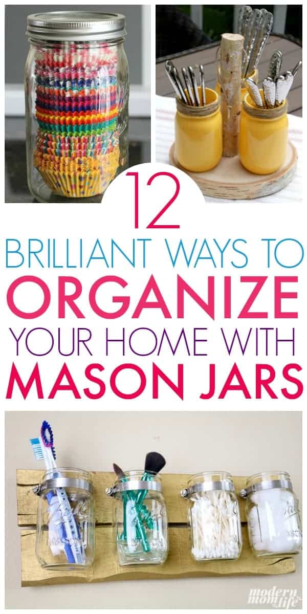Organizing with Mason Jars ⋆ Real Housemoms