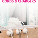How to Easily Hide Bedside Cords - Organization Obsessed