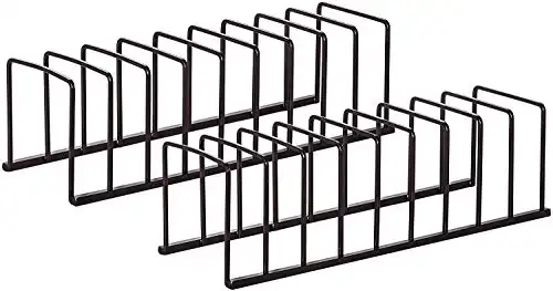 STORAGE MANIAC 2-Pack Bakeware Pot Lid Rack Holder Organizer