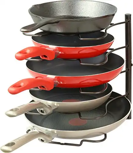 SimpleHouseware Kitchen Cabinet Pantry Pan and Pot Lid Organizer Rack Holder