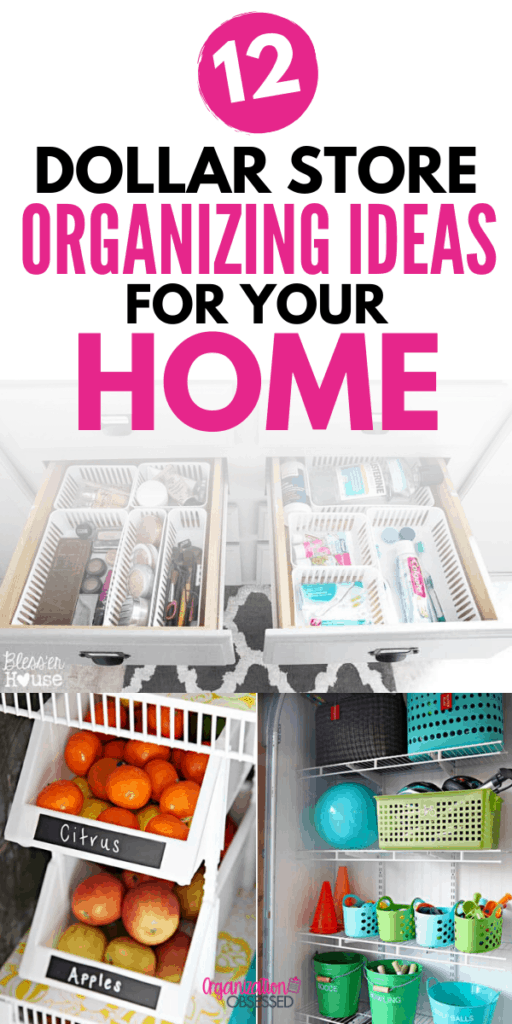 12 Dollar Store Organizing Hacks You Must Do Right Now Organization Obsessed