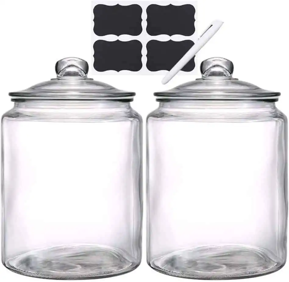 Glass Storage Jars with Lids