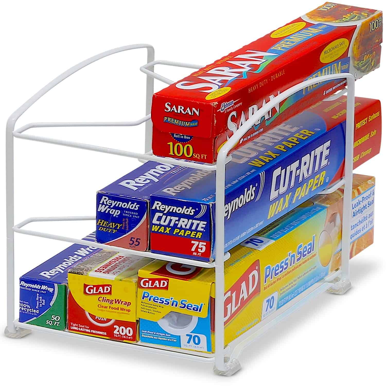 Saran Wrap Rack Kitchen Organizer for less than $20