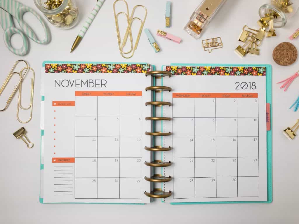 Fall Happy Planner Printable Inserts