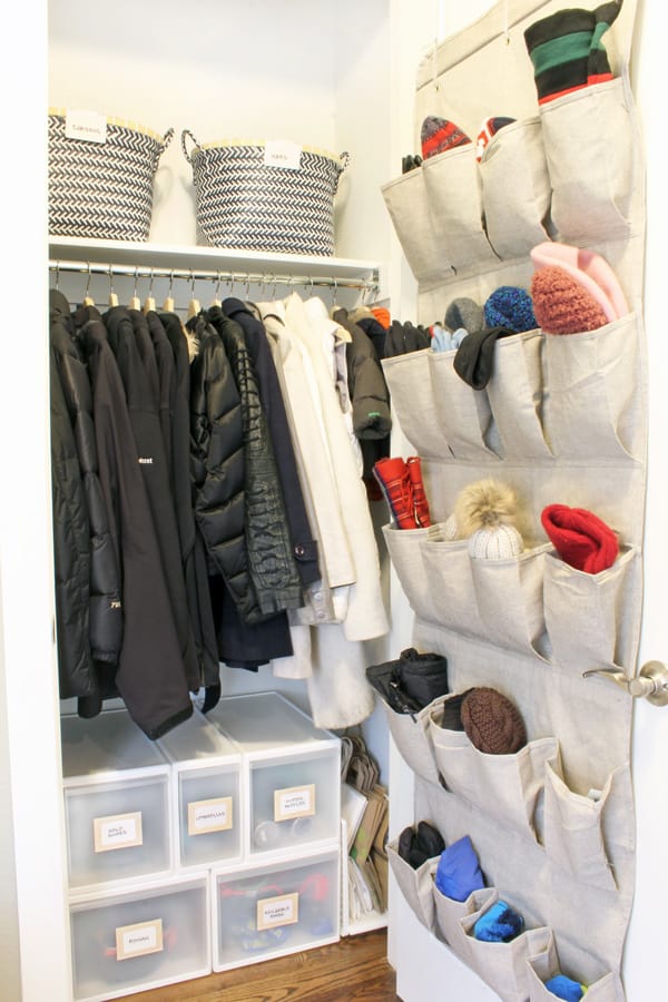 coat closet organizing ideas