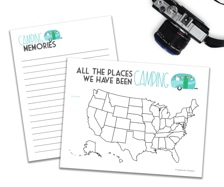 Free Camping Printables - Organization Obsessed
