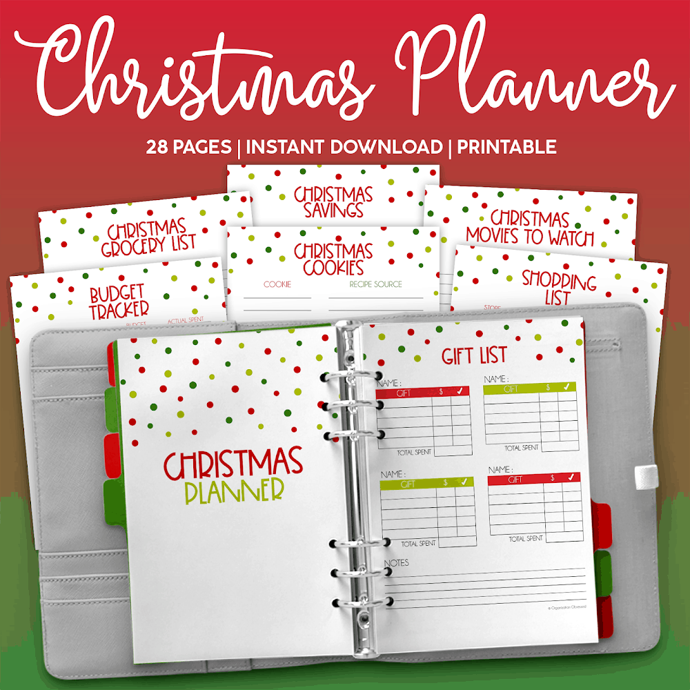 Christmas Planner Printables Organization Obsessed