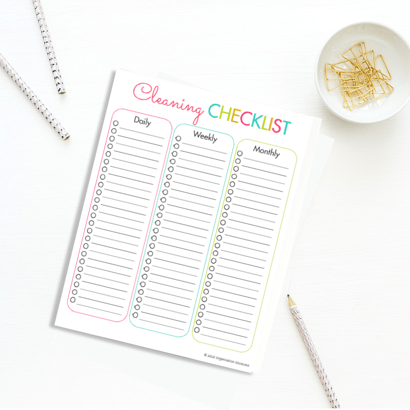 Cleaning Binder Printable Planner