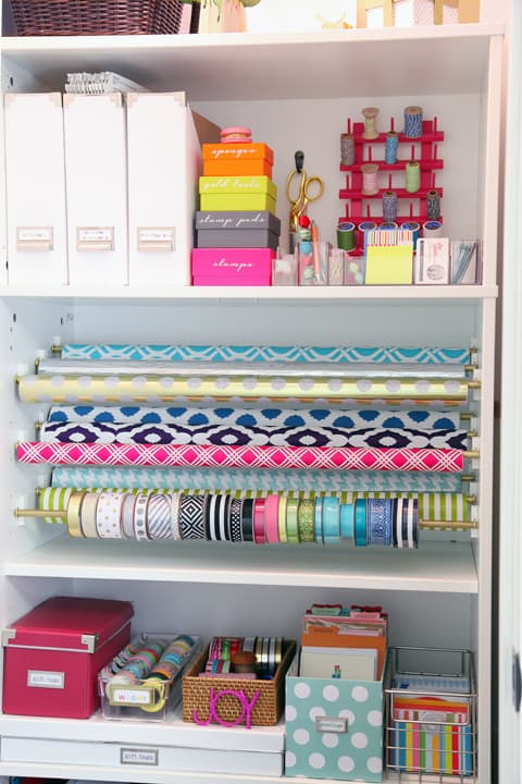 Gift Wrap Storage Solutions for any budget! Wrapping Paper