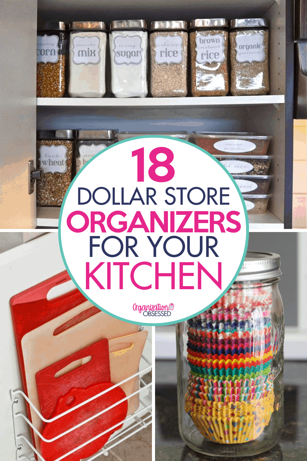 Dollar store organizers for your kitchen Organization Obsessed