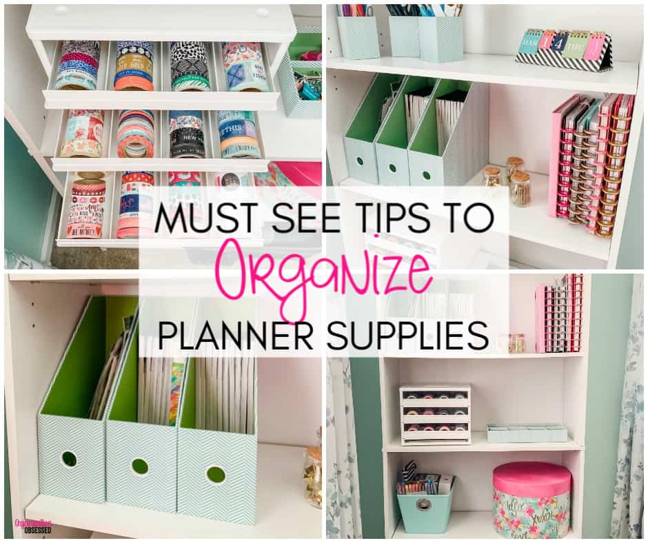 Planner Supplies Organization Ideas to help you get organized