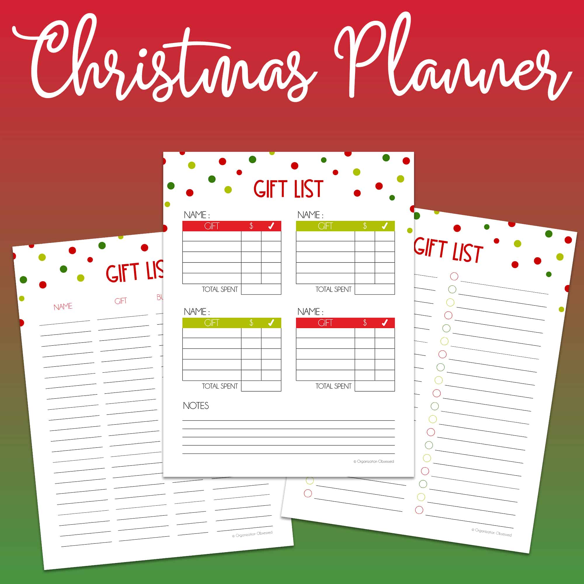 Printable Christmas Planner