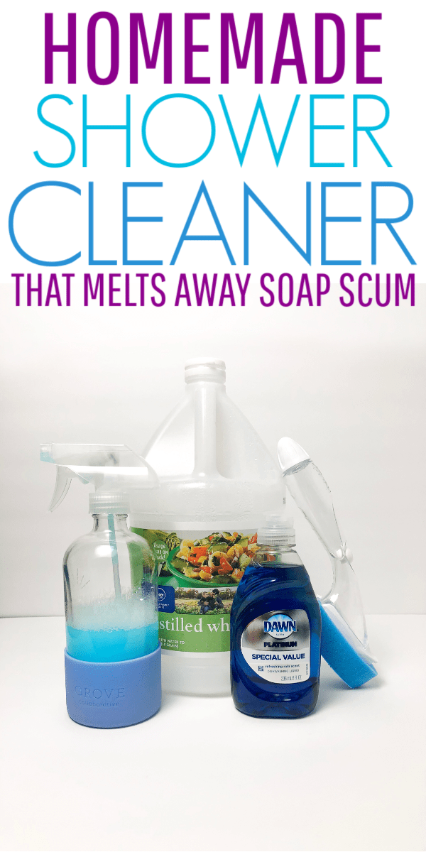 Homemade Daily Shower Cleaner Spray - Removes Soap Scum - Mom 4 Real