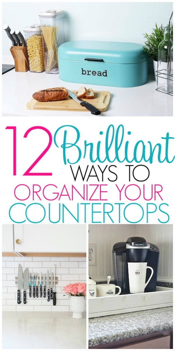 12 Ways To Organize Kitchen Countertops Organization