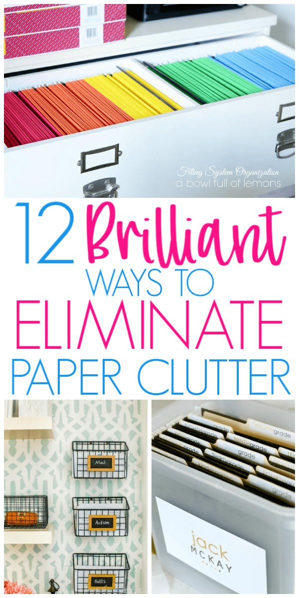 Brilliant Ways To Organize Paperwork and Paper Clutter