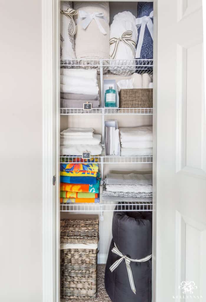 Organizing-a-Small-Linen-Closet-with-Bulky-Bedding-and-How-to-Store ...