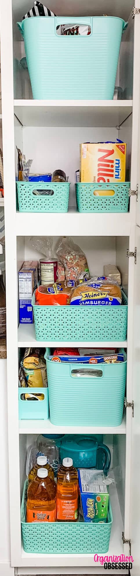 Organizing a Small Pantry Cabinet - Organization Obsessed