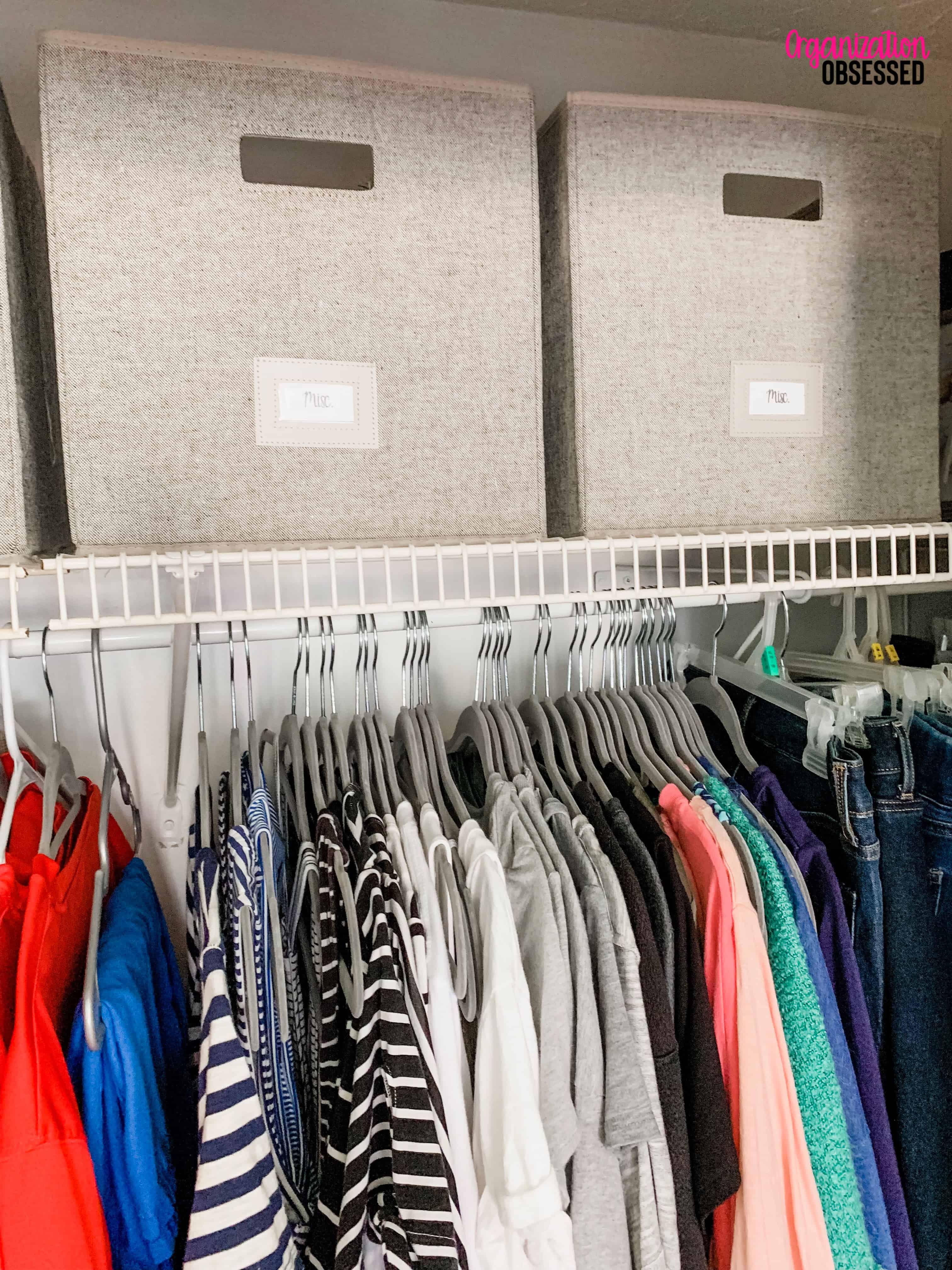 Organizing A Small Bedroom Closet Organization Obsessed