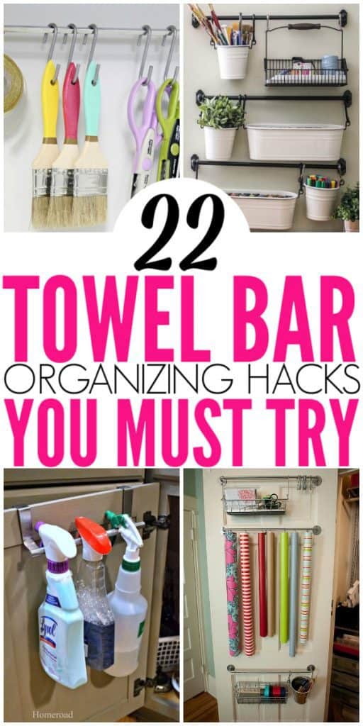 22 Brilliant Towel Bar Organization Hacks Organization Obsessed