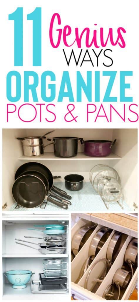 11 Genius Ways To Organize Pots & Pans