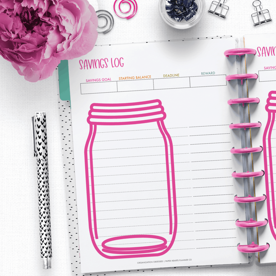 Free Printable Savings Planner - Organization Obsessed