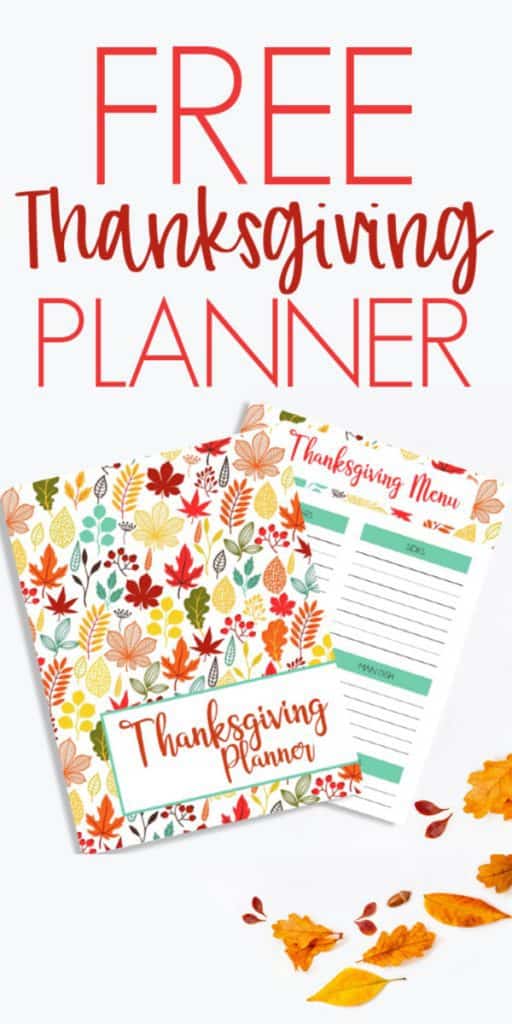 Free Thanksgiving Planner