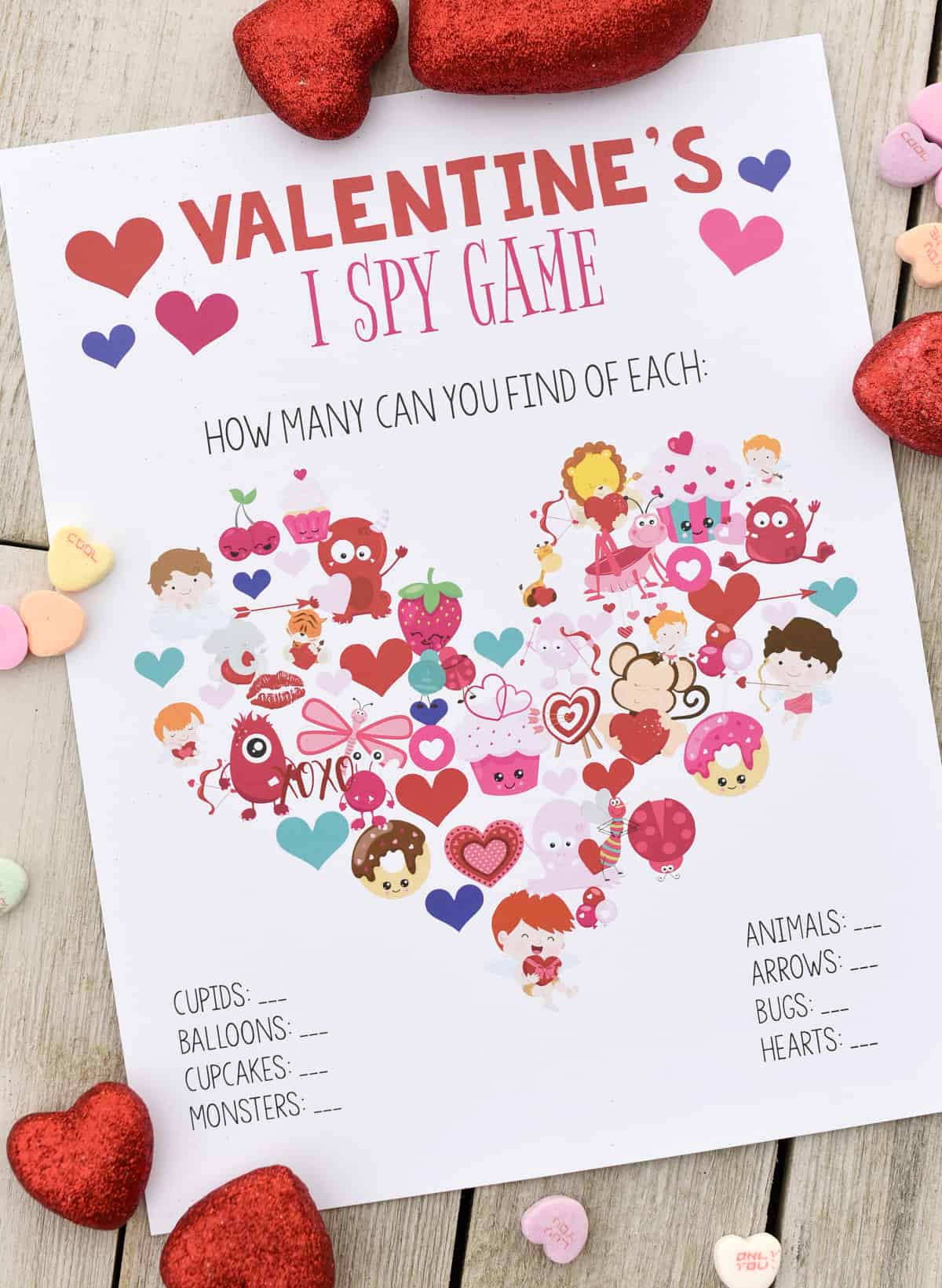 Valentines I Spy Game Organization Obsessed