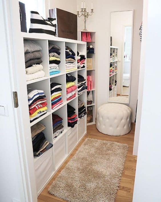 walk in closet organization ideas