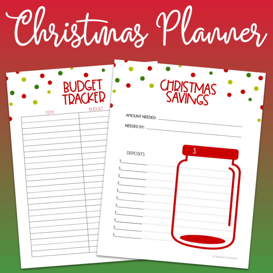 Christmas budget printables