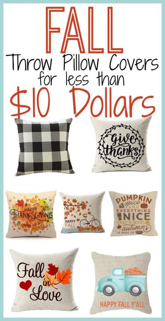 Cheap Fall Throw Pillows To Decorate For Fall