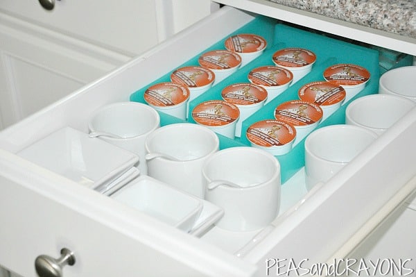 K cups organized on a budget