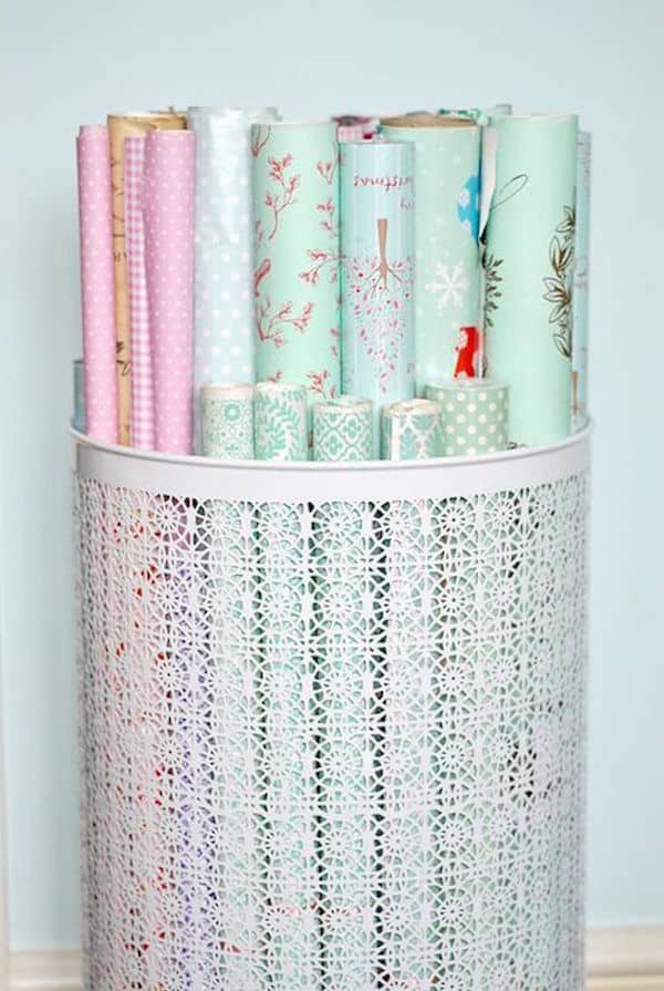 How to Store Wrapping Paper the Simple Way