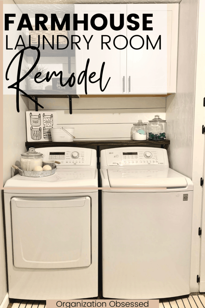 Pretty Organization in the Laundry Room