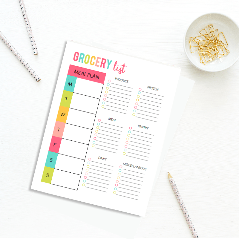 Meal Planning Printable Binder